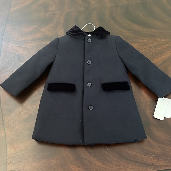 Edgehill Collection Baby Boy 12-24 Months Long Sleeve Button Front Dress Coat - Picture 4 of 11